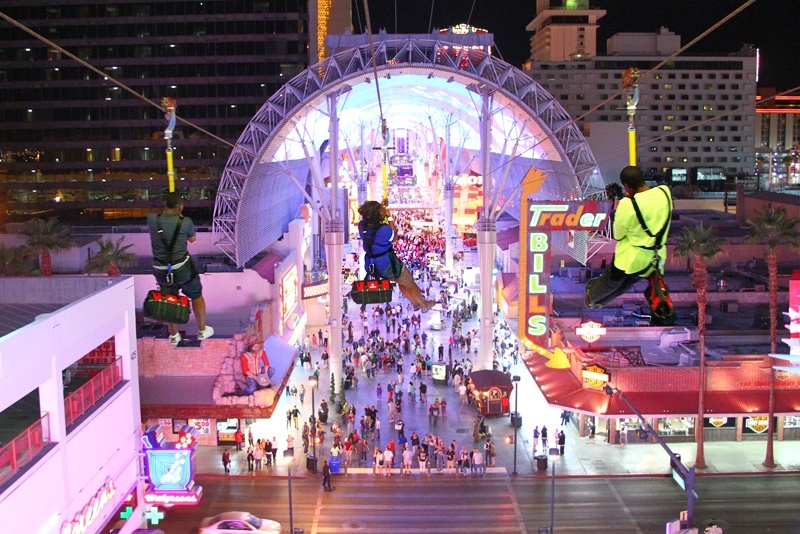 Nevada (NV) Las Vegas.Things to do in Las Vegas.Tours and Tickets.SlotZilla Zipline on Fremont Street provided by SlotZilla Zip Line Las Vegas.SlotZilla Zipline on Fremont Street.By: SlotZilla Zip Line Las Vegas.28 reviews.Save.Share.Full view.All photos (20) Select Date and Travellers.From.C$ Date.2 adults/5(28).