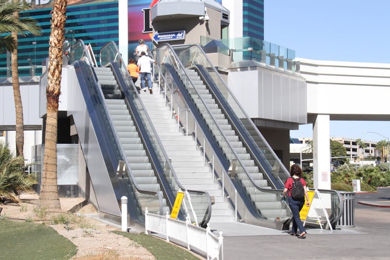 Vegas broken escalators